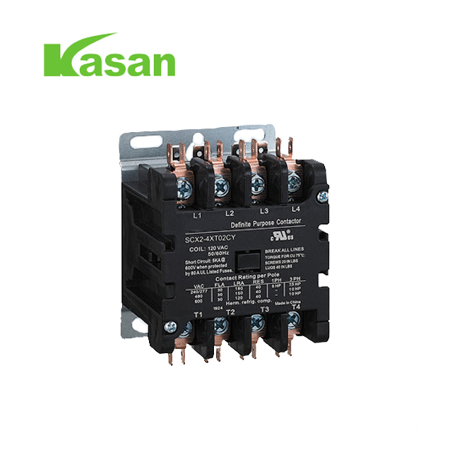 UL verificatur 4 Pole 40 AMP DP Contactor 120 Volt AC Coil Contactor